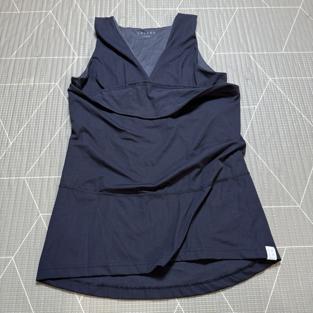Lalabu Soothe Tank Babywearing Shirt Black XL Kangaroo Pouch Nursing Friendly